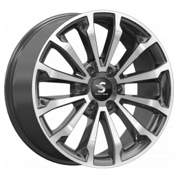 КиК Premium КР006 (20_Land Cruiser Prado) 8.5x20 PCD6x139.7 ET25 DIA 106.1  Diamond Black Gris