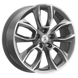 КиК Premium КР001 (18_Qashqai) 7x18 PCD5x114.3 ET40 DIA 66.1  Diamond gloss graphite