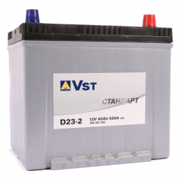 VST  D23-2  60Ah  520 En (обр)  560 301 052 232х175х225