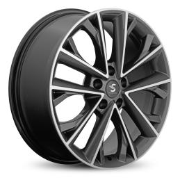 СКАД Premium КР012 (18_EXEED TXL) 7x18 PCD5x108 ET36 DIA 65.1  Diamond black Gris