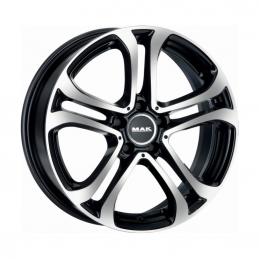 MAK Stuttgart 7.5x18 PCD5x112 ET48 Dia66.6 Black Mirror