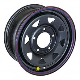 Off-Road Wheels Диск усиленный ВАЗ НИВА стальной черный (треуг.) 6.5x15 PCD5x139.7 ET30 DIA 98.5  Черный