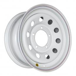 Off-Road Wheels Диск усиленный УАЗ стальной белый 7x16 PCD5x139.7 ET15 Dia110 Белый